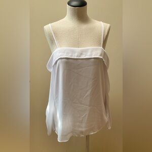 Women’s cold shoulder white top